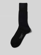 Falke Socken mit Label-Detail Modell 'LHASA' in Black, Größe 39-42