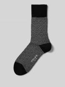 Falke Socken mit Label-Stitching in Black, Größe 43-46