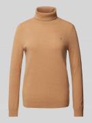 Gant Strickpullover mit Rollkragen Modell 'EXTRAFINE' in Hellbraun, Gr...