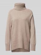 Gant Wollpullover mit Rollkragen Modell 'HERRINGBONE' in Hellgrau Mela...