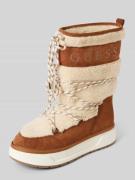 Guess Stiefel mit Label-Print Modell 'UNDELA' in Beige, Größe 41