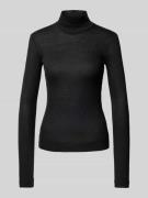 Guess Longsleeve mit Turtleneck Modell 'ANITA' in Black, Größe L