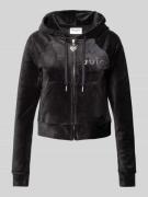 Juicy Couture Sweatjacke mit Label-Strasssteinbesatz Modell 'MADISON' ...