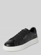 Karl Lagerfeld Ledersneaker mit Label-Print Modell 'MAXI' in Black, Gr...