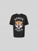 Kenzo T-Shirt mit Label-Print in Black, Größe M