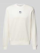 Lacoste Classic Fit Sweatshirt mit Logo-Print Modell 'HERITAGE' in Off...