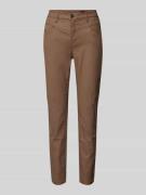 OPUS Slim Fit Hose in Leder-Optik Modell 'Evita remix' in Hellbraun, G...