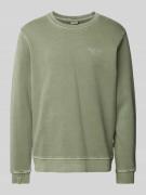 Pepe Jeans Sweatshirt mit Label-Stitching Modell 'Aris Crew' in Oliv, ...