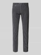 Pierre Cardin Tapered Fit Cordhose mit Baumwolle Modell 'LYON' in Grap...