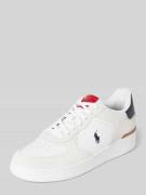 POLO RALPH LAUREN Sneaker mit Logo-Stitching Modell 'MASTERS' in Weiss...