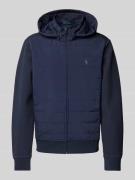 POLO RALPH LAUREN Sweatjacke mit Logo-Stitching in Marine, Größe M