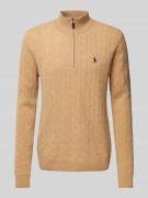 POLO RALPH LAUREN Pullover mit Kaschmiranteil in Camel, Größe L