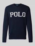 POLO RALPH LAUREN Strickpullover mit Label-Stitching in Marine, Größe ...