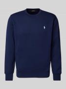 POLO RALPH LAUREN Sweatshirt mit Label-Stitching in Marine, Größe XXL