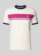 SERGIO TACCHINI T-Shirt mit Logo-Stitching Modell 'MASTER' in Offwhite...