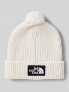 The North Face Beanie mit Label-Patch in Weiss, Größe 1