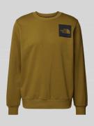 The North Face Sweatshirt mit Label-Patch in Khaki, Größe L