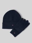 Tommy Hilfiger Beanie und Handschuhe im Set mit Kaschmir-Anteil in Mar...