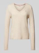 Tommy Hilfiger Pullover mit abgerundetem V-Ausschnitt Modell 'SOFT WOO...