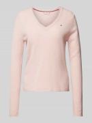 Tommy Hilfiger Pullover mit abgerundetem V-Ausschnitt Modell 'SOFT WOO...