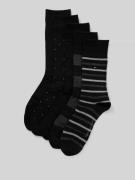 Tommy Hilfiger Socken mit Label-Stitching im 5er-Pack in Black, Größe ...