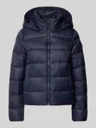 Tommy Hilfiger Daunenjacke mit Stehkragen in Dunkelblau, Größe XL