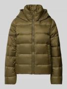 Tommy Hilfiger Daunenjacke mit Stehkragen in Khaki, Größe M