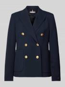 Tommy Hilfiger Blazer mit aufgesetzten Taschen in Dunkelblau, Größe 36