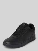 Tommy Hilfiger Sneaker aus Leder-Mix Modell 'BASKET CORE LITE' in Blac...