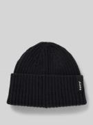 Barts Beanie mit Label-Detail Modell 'SUMTER' in Black, Größe 1