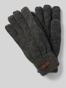 Barts Handschuhe aus Lammwolle mit Label-Detail Modell 'HAAKON' in Ant...