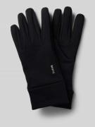 Barts Handschuhe mit Label-Print Modell 'POWERSTRETCH' in Black, Größe...