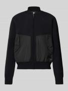 G-Star Raw Strickbomberjacke mit Pattentaschen in Black, Größe L