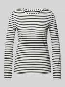 Oui Longsleeve mit U-Boot-Ausschnitt Modell 'SUMIKO' in BLACK, Größe 3...