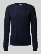 SELECTED HOMME Strickpullover mit Strukturmuster Modell 'CALLIS' in Du...