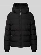 Superdry Steppjacke mit Reißverschlusstaschen in Black, Größe S