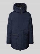 Superdry Parka mit Stehkragen in Marine, Größe L