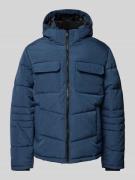 Jack & Jones Steppjacke mit Brusttaschen in Marine Melange, Größe L