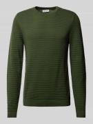 Jack & Jones Strickpullover mit Rundhalsausschnitt Modell 'OTTO' in Du...