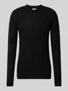 Jack & Jones Strickpullover mit Rundhalsausschnitt Modell 'LEWIS' in B...