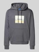 Jack & Jones Hoodie mit Motiv-Print Modell 'VESTERBRO NEWTON' in Anthr...