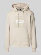 Jack & Jones Comfort Fit Hoodie aus Baumwoll-Mix mit gummiertem Print ...