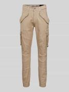 Alpha Industries Cargohose mit Label-Details Modell 'COMBAT' in Sand, ...