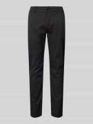 Lindbergh Slim Fit Chino mit Gesäßtaschen in Black, Größe 31/32