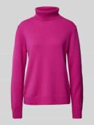 MAERZ Muenchen Wollpullover aus Schurwolle mit Rollkragen in Fuchsia, ...