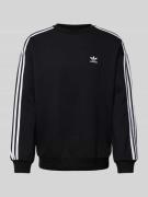 adidas Originals Oversized Sweatshirt mit gerippten Abschlüssen in Bla...