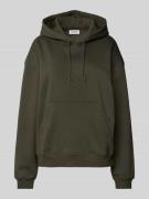 WEEKDAY Oversized Hoodie mit Kapuze Modell 'Essence' in Dunkelgruen, G...