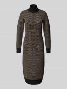 Vero Moda Slim Fit Strickkleid mit Stehkragen Modell 'ARIA' in Taupe, ...