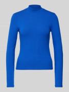 Vero Moda Longsleeve mit Stehkragen Modell 'MARY' in Blau, Größe XL