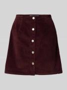 Vero Moda Mini-Rock aus Cord Modell 'ETTA' in Bordeaux, Größe XS